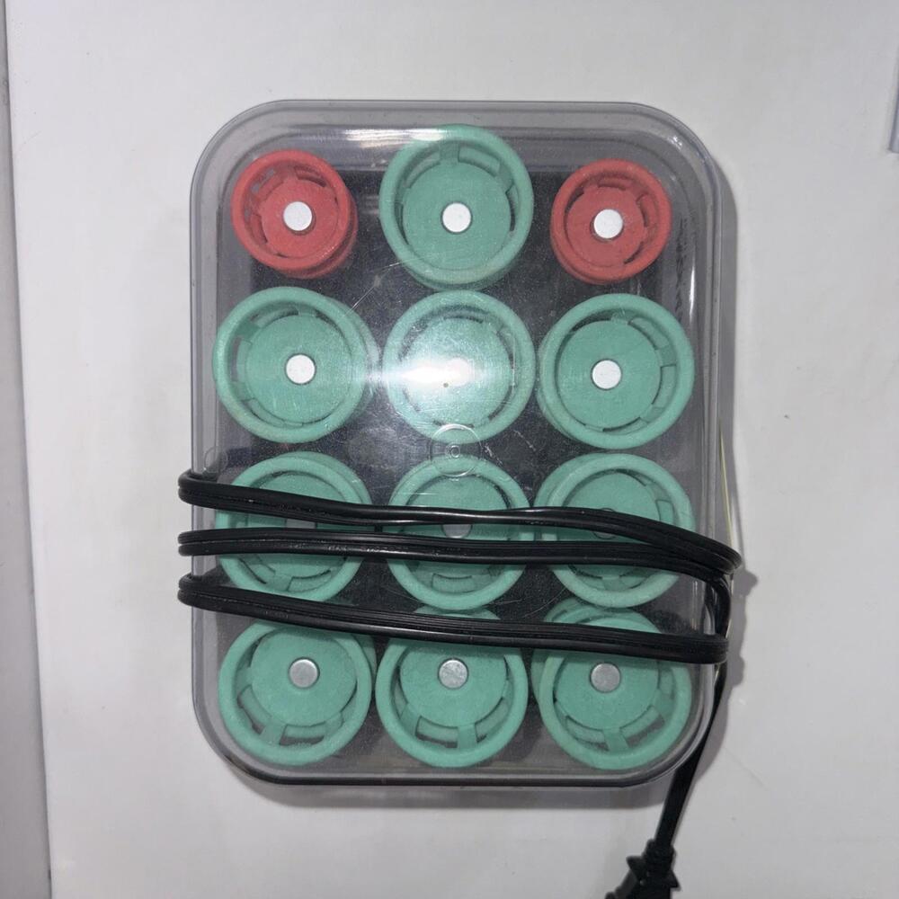 Vintage Clairol‎ Lock N Roll Hot Hair Curlers Rollers Pageant 24 Spoolies BT-1